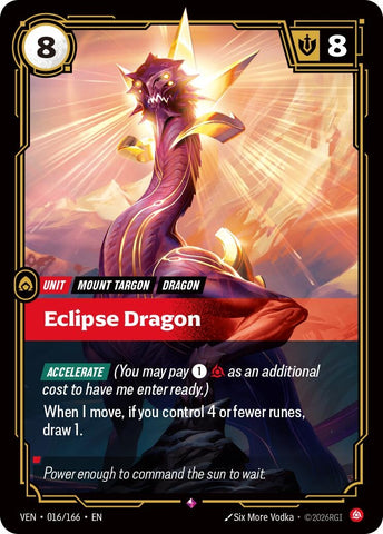 Image for Eclipse Dragon (016/166) (VEN) - Riftbound: League of Legends Trading Card Game