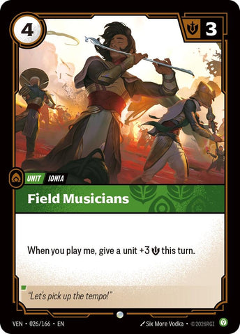 Image for Field Musicians (026/166) (VEN) - Riftbound: League of Legends Trading Card Game
