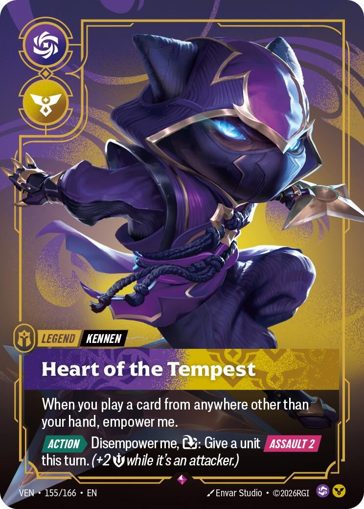 Image for Kennen - Heart of the Tempest (155/166) (VEN) - Riftbound: League of Legends Trading Card Game