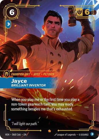 Image for Jayce, Brilliant Inventor (068/166) (VEN) - Riftbound: League of Legends Trading Card Game