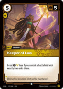 Image for Keeper of Law (119/166) (VEN) - Riftbound: League of Legends Trading Card Game