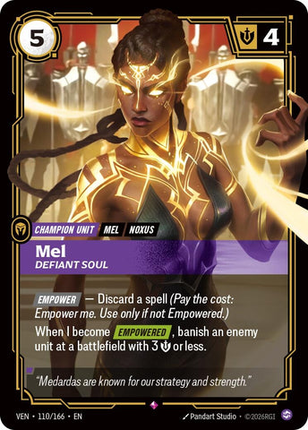 Image for Mel, Defiant Soul (110/166) (VEN) - Riftbound: League of Legends Trading Card Game