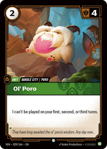 Image for Ol' Poro (029/166) (VEN) - Riftbound: League of Legends Trading Card Game