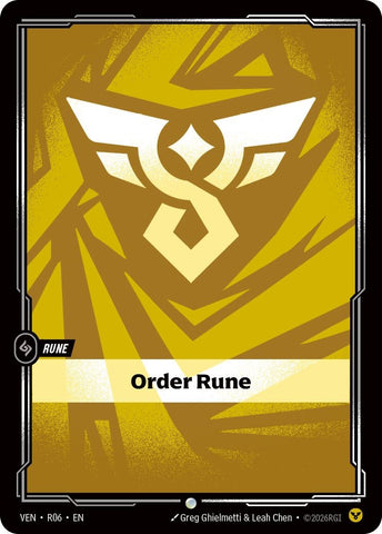 Image for Order Rune (R06) (VEN) - Riftbound: League of Legends Trading Card Game