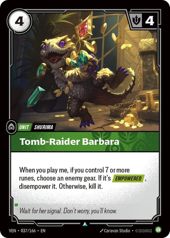 Image for Tomb-Raider Barbara (037/166) (VEN) - Riftbound: League of Legends Trading Card Game