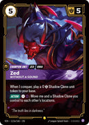 Image for Zed, Without a Sound (Alternate Art) (112a/166) (VEN) - Riftbound: League of Legends Trading Card Game