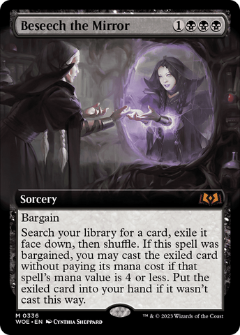 Suplicar al espejo (Arte extendido) [Wilds of Eldraine]