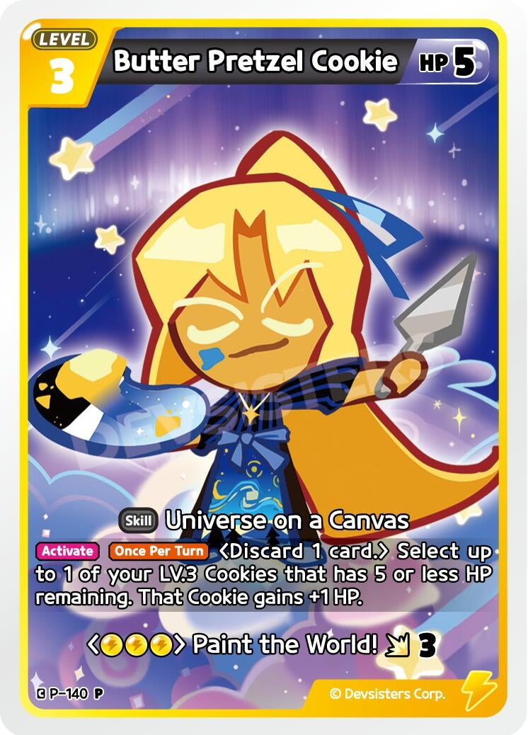 Image for Butter Pretzel Cookie (P-140) (P) - CookieRun: Braverse TCG