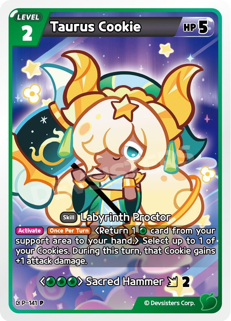 Image for Taurus Cookie (P-141) (P) - CookieRun: Braverse TCG