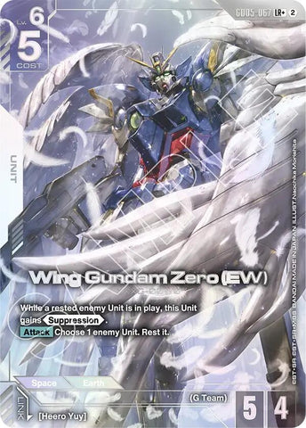 Image for Wing Gundam Zero (EW) (LR+) (GD05-067) (GD05) - Gundam Card Game