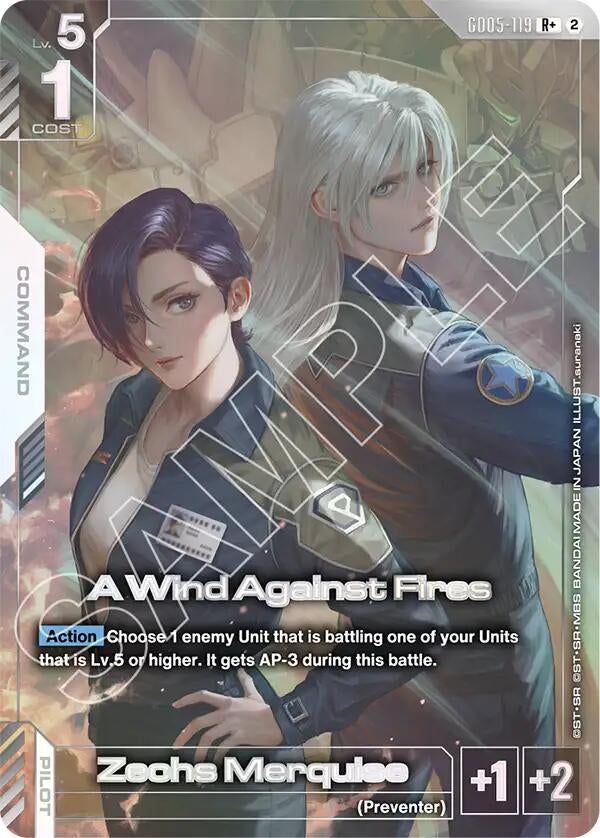 Image for A Wind Against Fires (R+) (GD05-119) (GD05) - Gundam Card Game