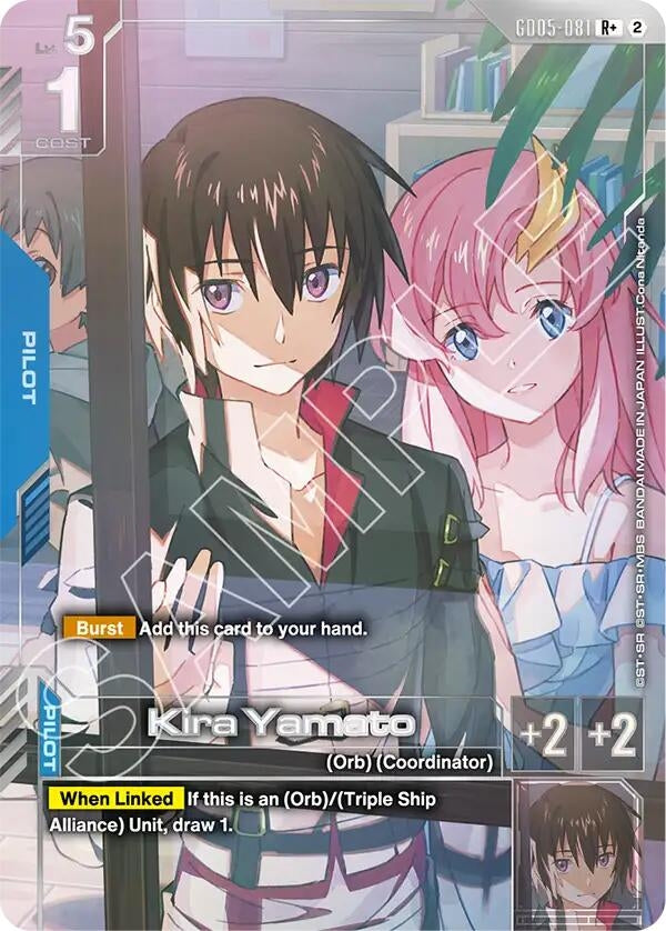Image for Kira Yamato (R+) (GD05-081) (GD05) - Gundam Card Game