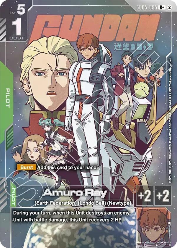 Image for Amuro Ray (R+) (GD05-085) (GD05) - Gundam Card Game
