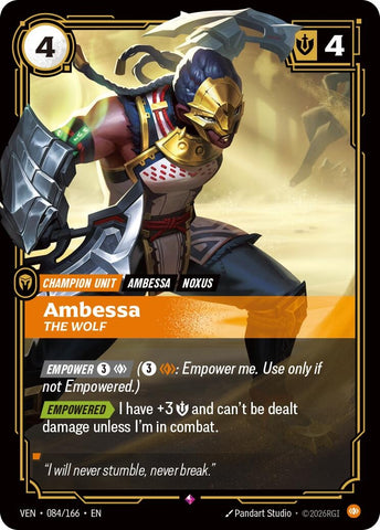 Image for Ambessa, The Wolf (084/166) (VEN) - Riftbound: League of Legends Trading Card Game