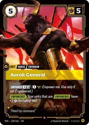 Image for Aurok General (130/166) (VEN) - Riftbound: League of Legends Trading Card Game