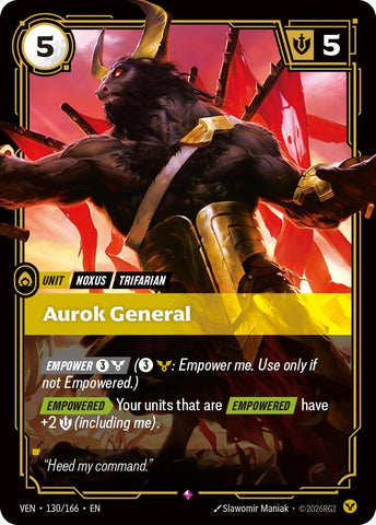 Image for Aurok General (130/166) (VEN) - Riftbound: League of Legends Trading Card Game