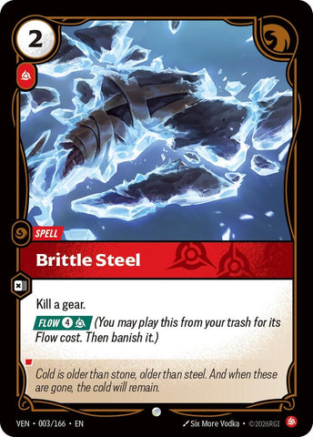 Image for Brittle Steel (003/166) (VEN) - Riftbound: League of Legends Trading Card Game