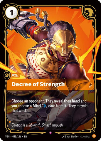 Image for Decree of Strength (085/166) (VEN) - Riftbound: League of Legends Trading Card Game