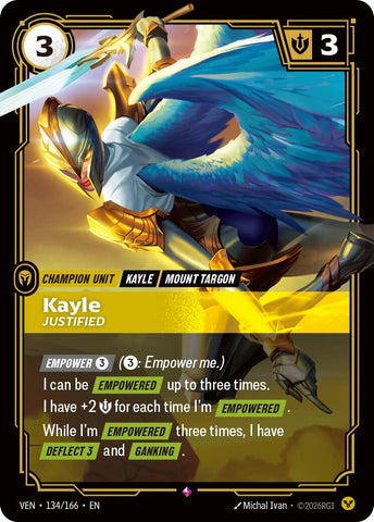 Image for Kayle, Justified (134/166) (VEN) - Riftbound: League of Legends Trading Card Game