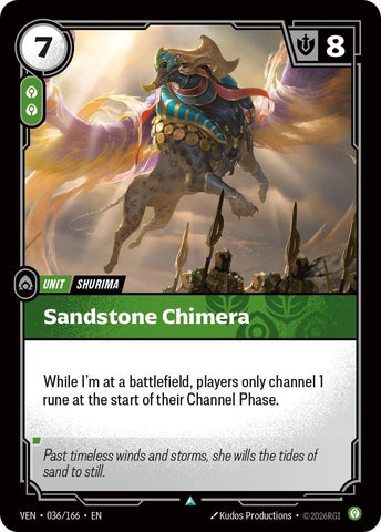 Image for Sandstone Chimera (036/166) (VEN) - Riftbound: League of Legends Trading Card Game