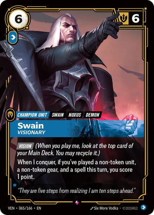 Image for Swain, Visionary (065/166) (VEN) - Riftbound: League of Legends Trading Card Game