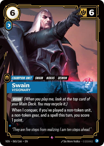 Image for Swain, Visionary (065/166) (VEN) - Riftbound: League of Legends Trading Card Game