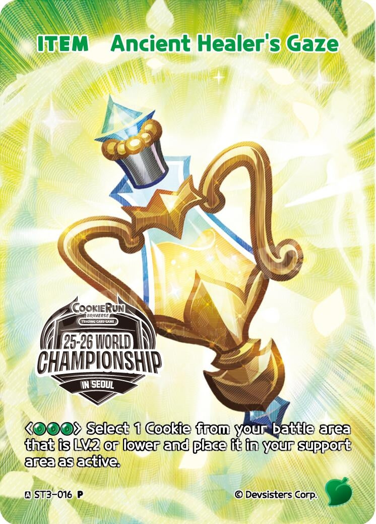 Image for Ancient Healer's Gaze (Champion's Legacy Pack) (ST3-016) (P) - CookieRun: Braverse TCG