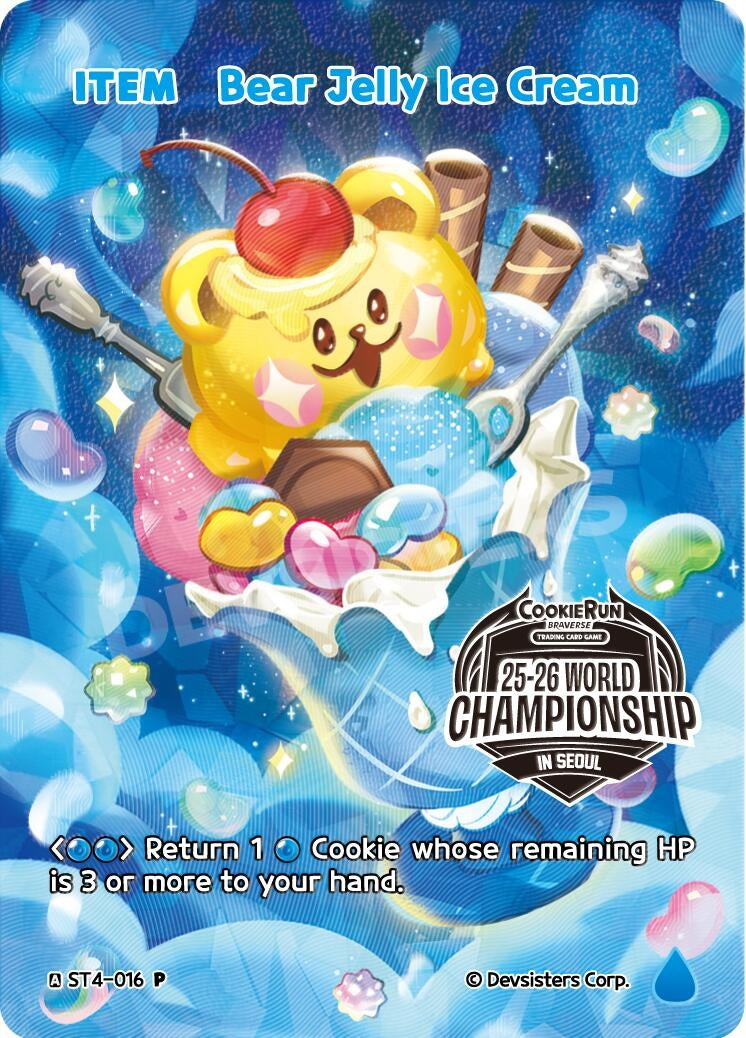 Image for Bear Jelly Ice Cream (Champion's Legacy Pack) (ST4-016) (P) - CookieRun: Braverse TCG