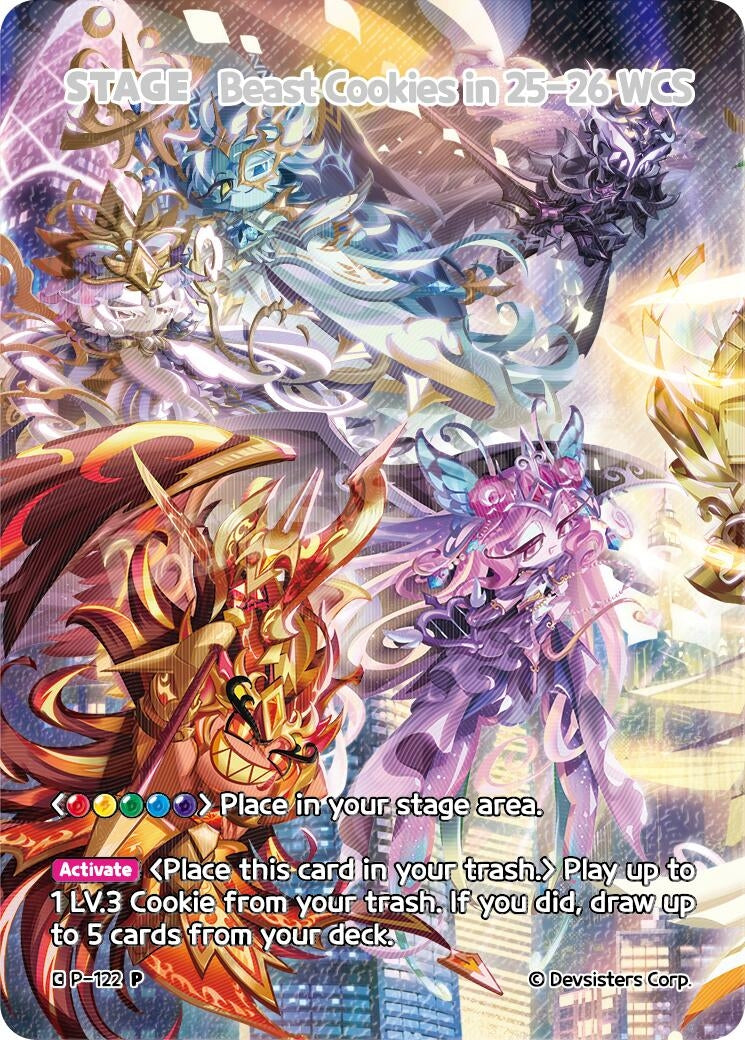 Image for Beast Cookies in 25-26 WCS (P-122) (P) - CookieRun: Braverse TCG