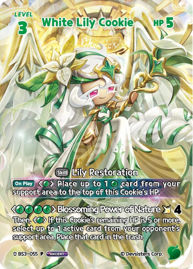 Image for White Lily Cookie (WCS) (BS3-055) (P) - CookieRun: Braverse TCG