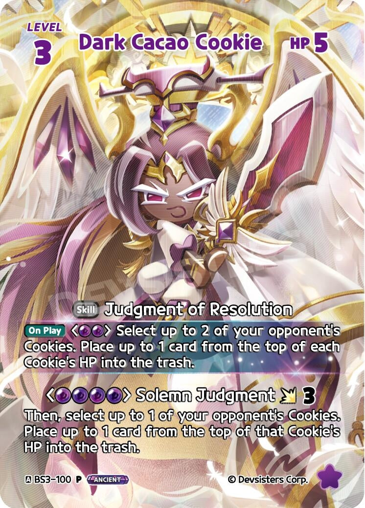 Image for Dark Cacao Cookie (WCS) (BS3-100) (P) - CookieRun: Braverse TCG