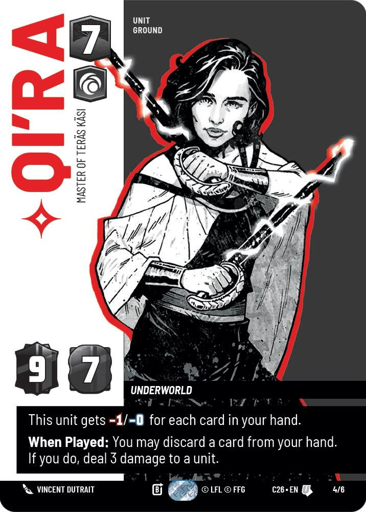 Image for Qi'ra - Master of Teras Kasi (4/6) (C26) - Star Wars: Unlimited