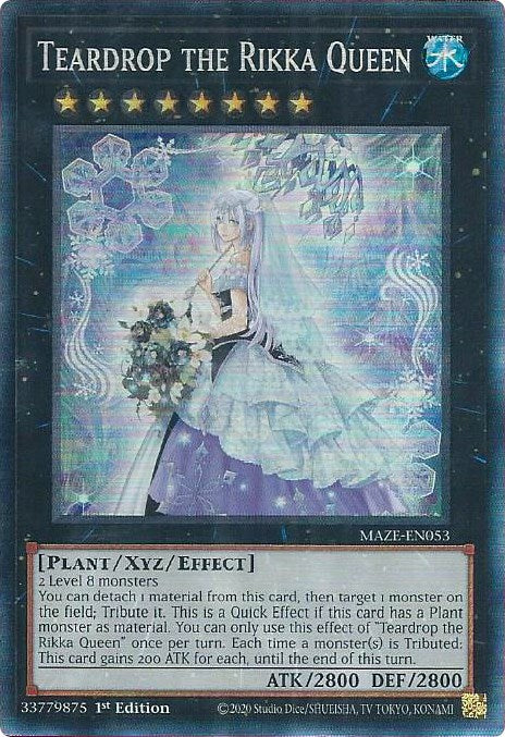Teardrop la Reine Rikka [MAZE-FR053] Collector's Rare