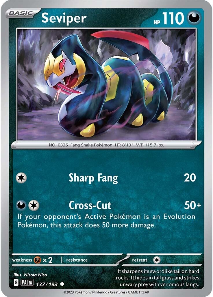 Seviper (137/193) [Escarlata y Púrpura: Evolución en Paldea]