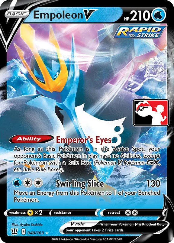 Empoleon V (040/163) [Serie Uno de Paquetes de Premios]