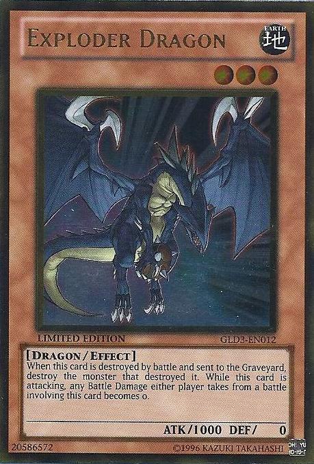 Dragon Explosif [GLD3-EN012] Gold Rare