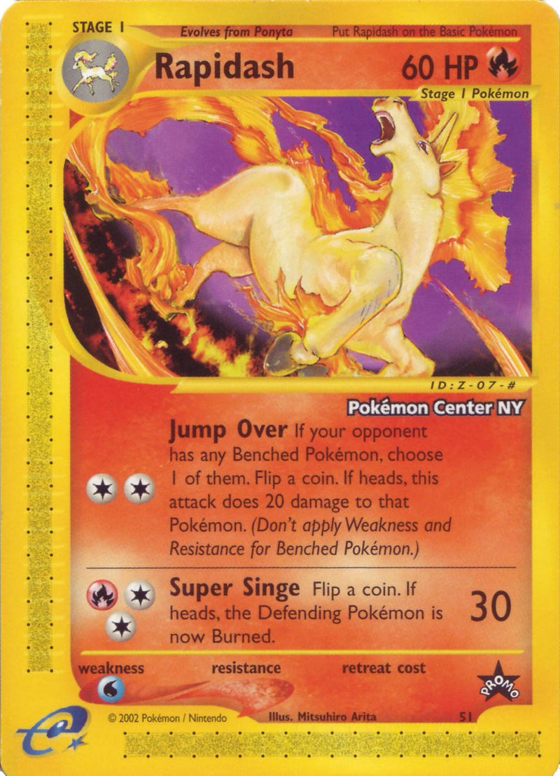 Rapidash (51) (Centro Pokémon NY Promoción) [Wizards of the Coast: Promociones de Estrella Negra]