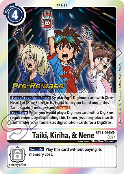 Taiki, Kiriha y Nene [BT11-095] [Promoción de pre-lanzamiento de Fase dimensional]