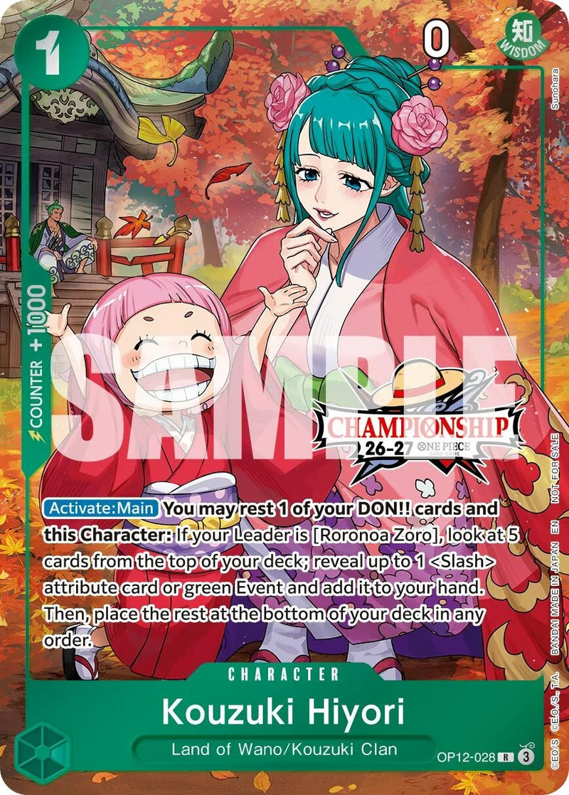 Image for Kouzuki Hiyori (CS 26-27 Celebration Pack) (OP12-028) (OP-PR) - One Piece Card Game