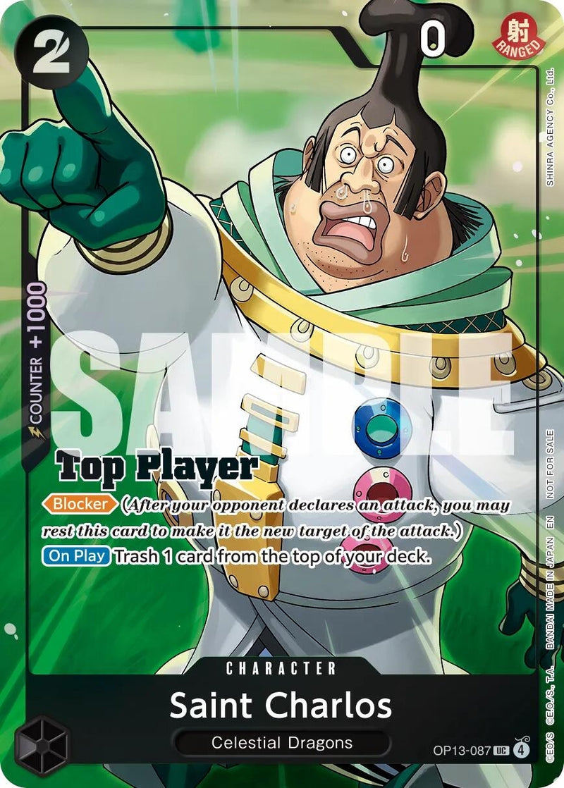 Image for Saint Charlos (CS 26-27 Top Player Pack Vol. 1) (OP13-087) (OP-PR) - One Piece Card Game