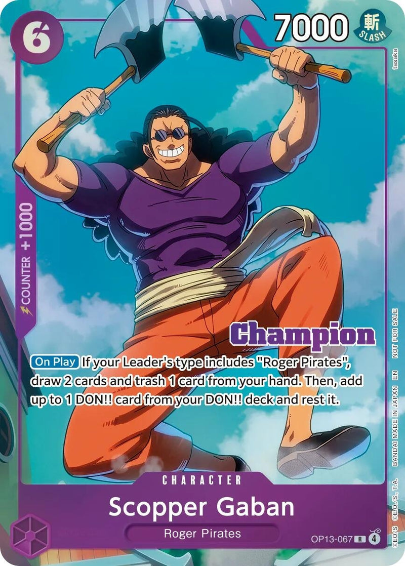 Image for Scopper Gaban (CS 26-27 Winner Card Set Vol.1) (OP13-067) (OP-PR) - One Piece Card Game