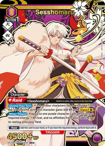 Image for Sesshomaru (009) (SR*) (Box Topper Gold Foil) (UE23BT/IYS-1-009) (UE23BT) - Union Arena