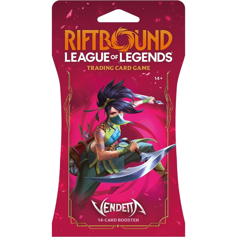 Image for Vendetta - Sleeved Booster Pack - Riftbound: League of Legends Trading Card Game