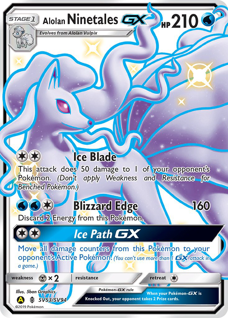 Feunard d'Alola GX (SV53/SV94) [Soleil et Lune : Destinées Occultes - Coffre des Brillants]