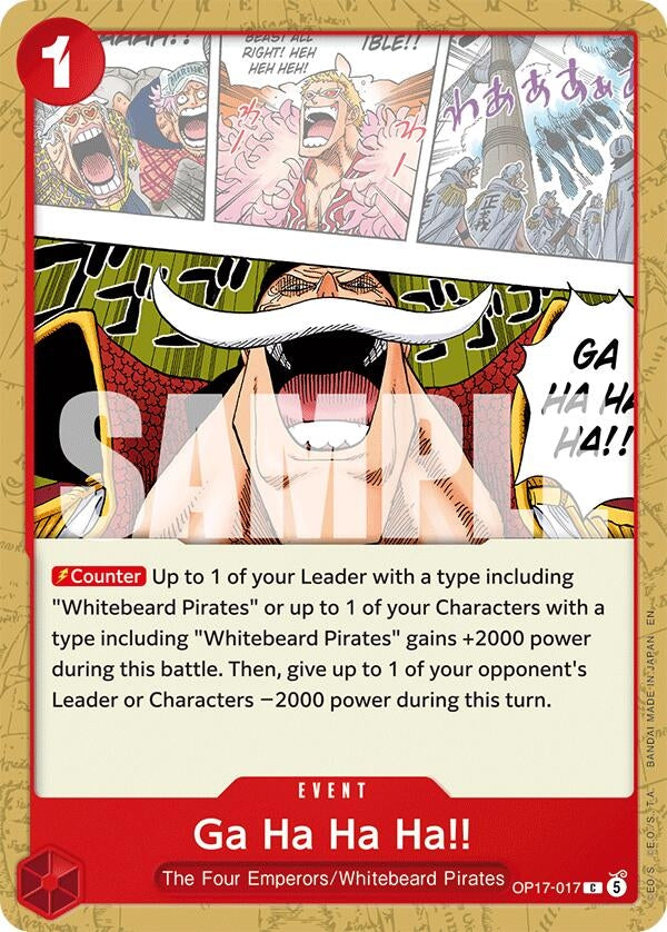 Image for Ga Ha Ha Ha!! (OP17-017) (OP17) - One Piece Card Game