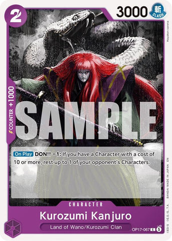 Image for Kurozumi Kanjuro (OP17-067) (OP17) - One Piece Card Game