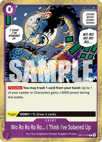 Image for Wo Ro Ro Ro Ro... I Think I've Sobered Up (OP17-076) (OP17) - One Piece Card Game
