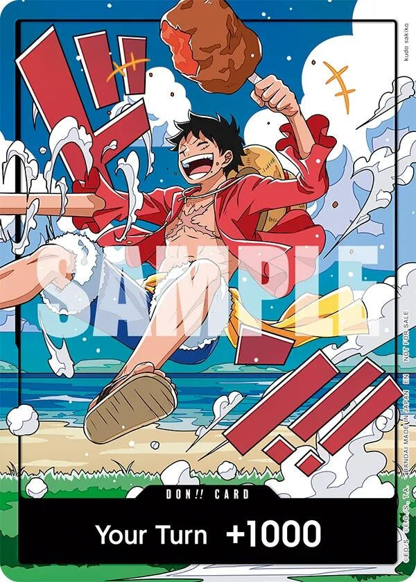 Image for DON!! Card (World United) (Luffy) (OP-PR) - One Piece Card Game