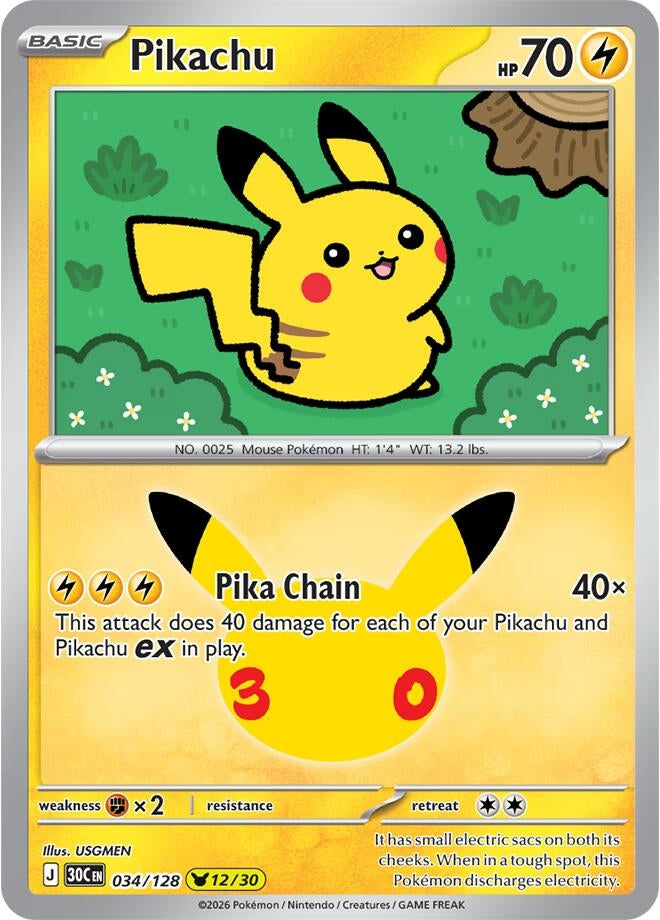 Image for Pikachu (30C) - Pokemon