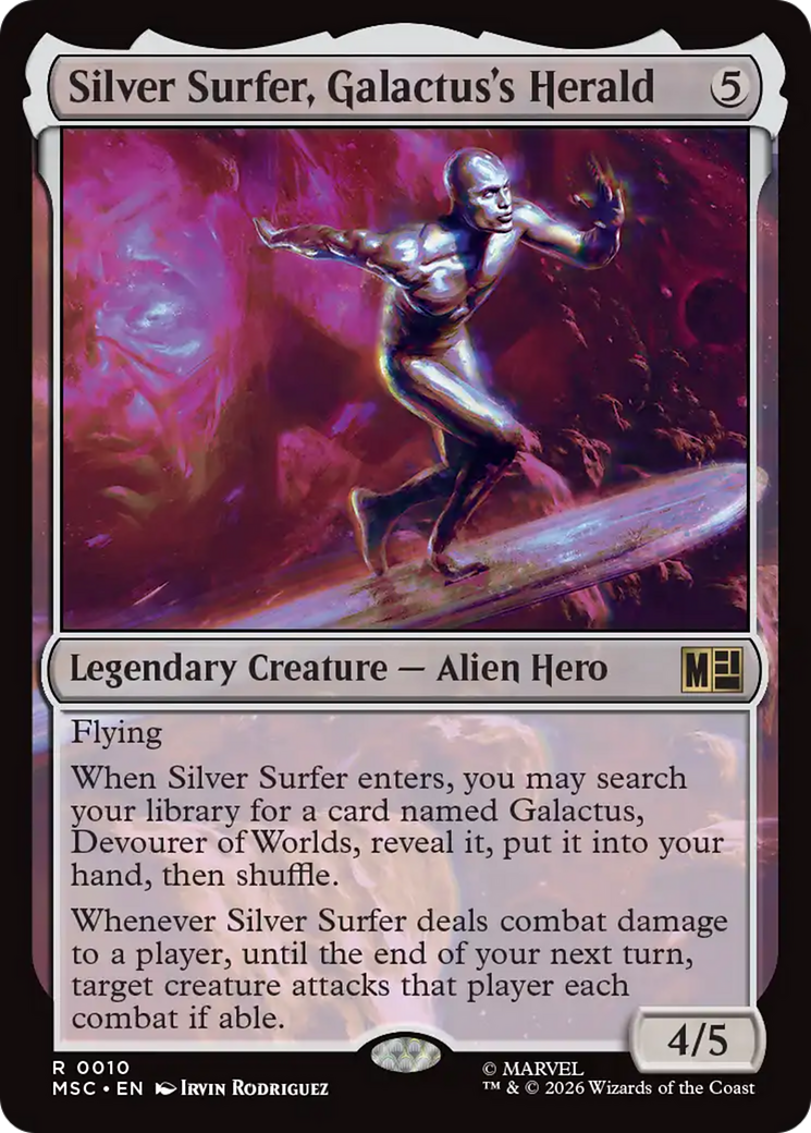Silver Surfer, Heraldo de Galactus (Relieve de oleaje) [Commander de Marvel Superhéroes]